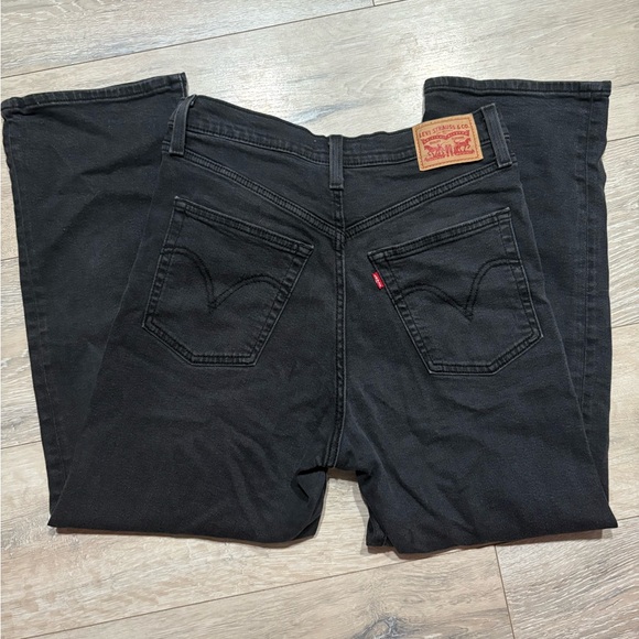 Levi’s Ribcage Straight Ankle High Rise Black Jeans Sz 29 - Picture 2 of 6
